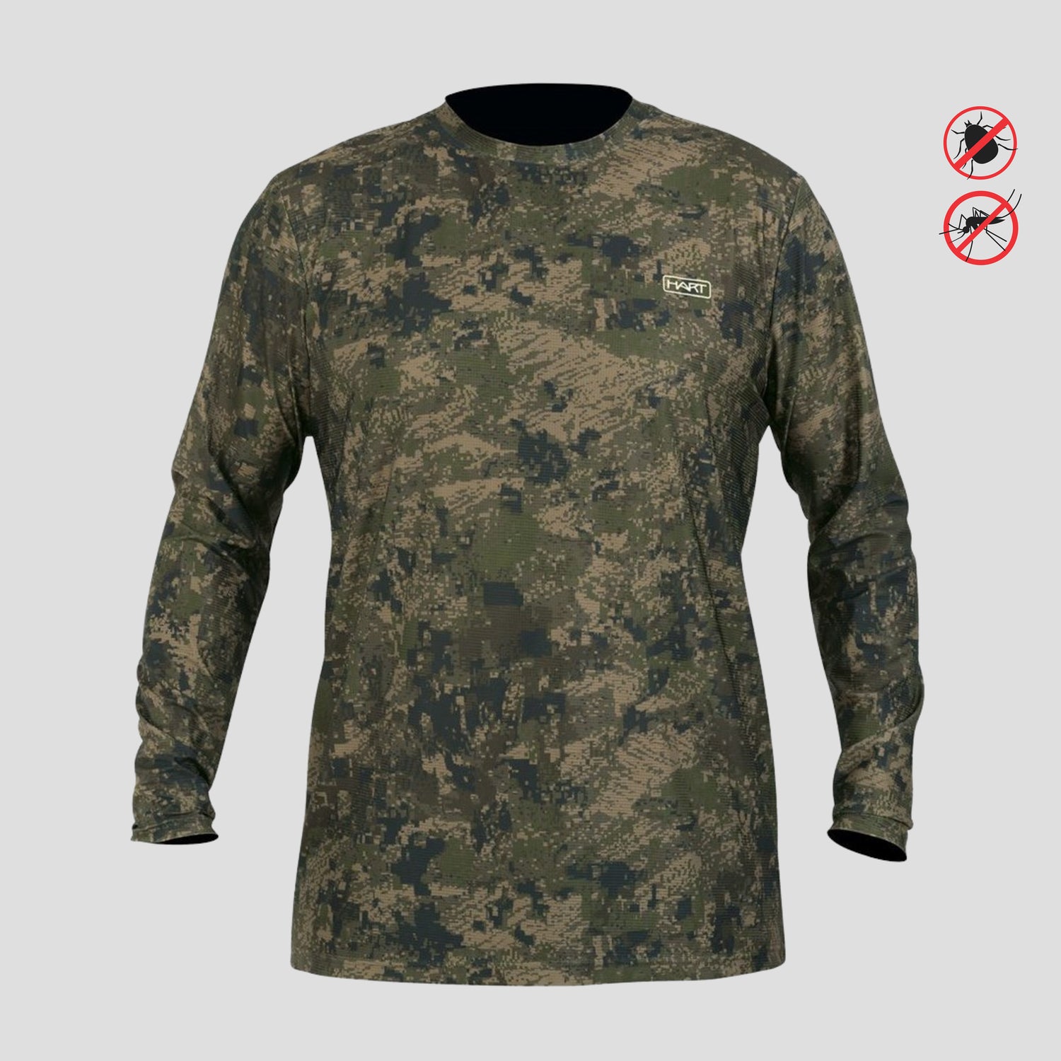 Insect repellent long sleeve HART URAL-TL T-Shirt Pixel Forest