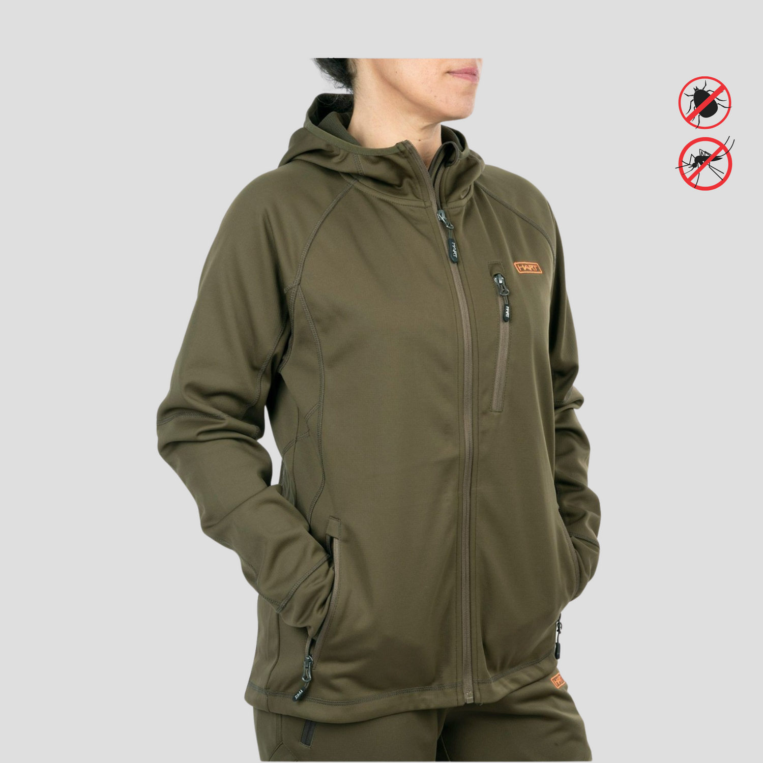 Insect repellent HART STILK-HXT Ladies Jacket Dark Olive