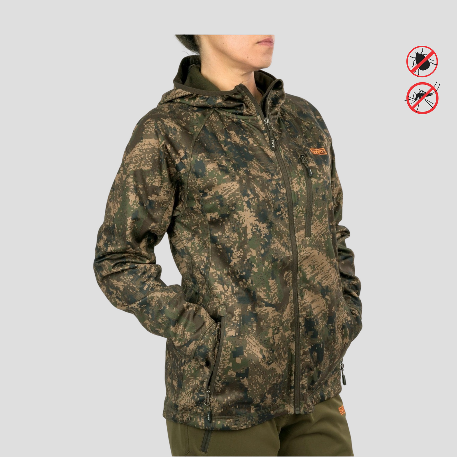 Insect repellent  HART STILK-HXT Ladies Jacket Pixel Forest