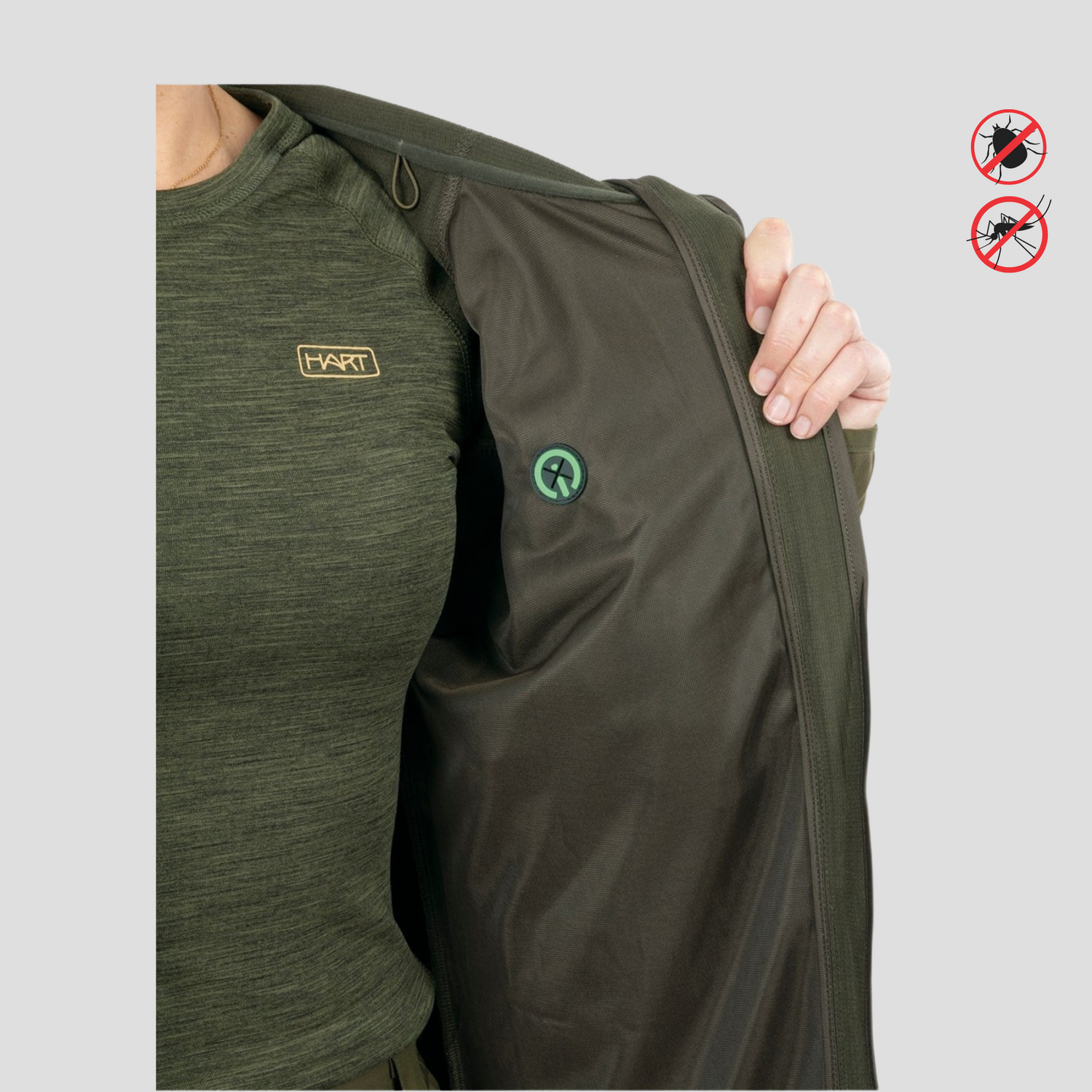 Insect repellent HART STILK-HXT Ladies Jacket Dark Olive