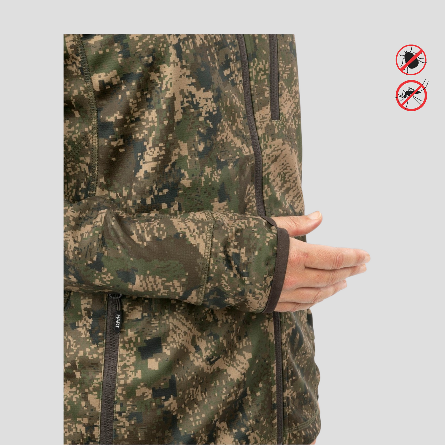 Insect repellent  HART STILK-HXT Ladies Jacket Pixel Forest