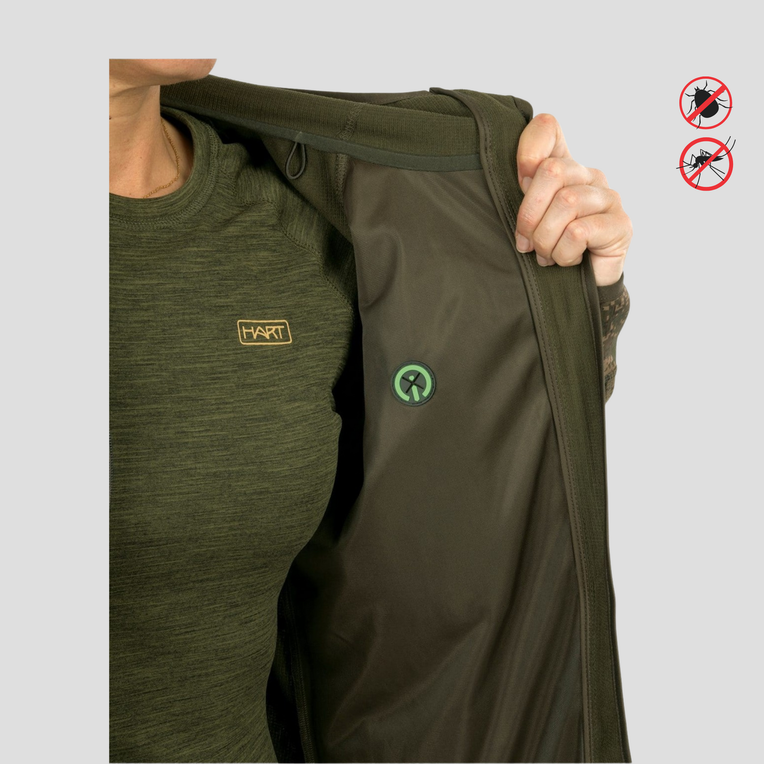 Insect repellent  HART STILK-HXT Ladies Jacket Pixel Forest