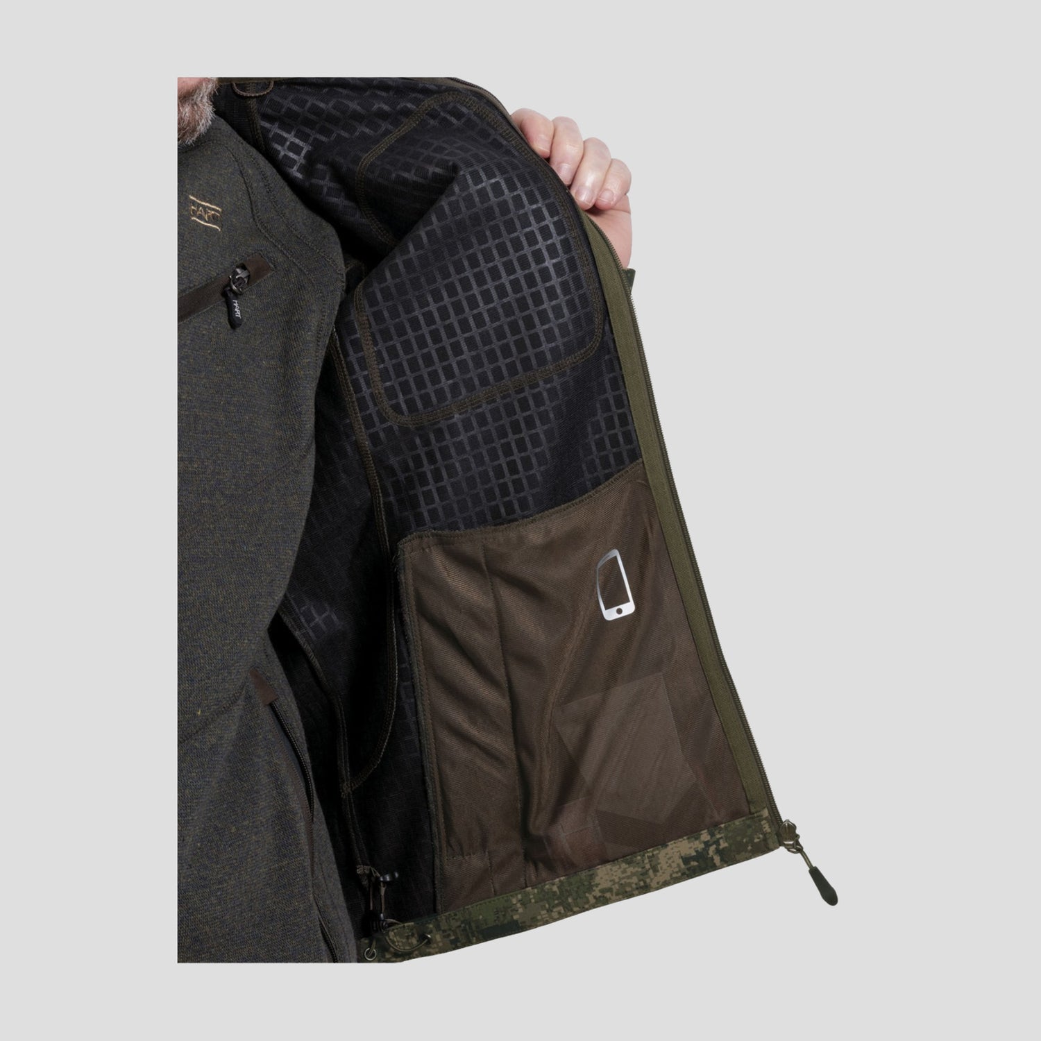 Men's HART IBICE-PS Fleece Jacket Pixel Forest