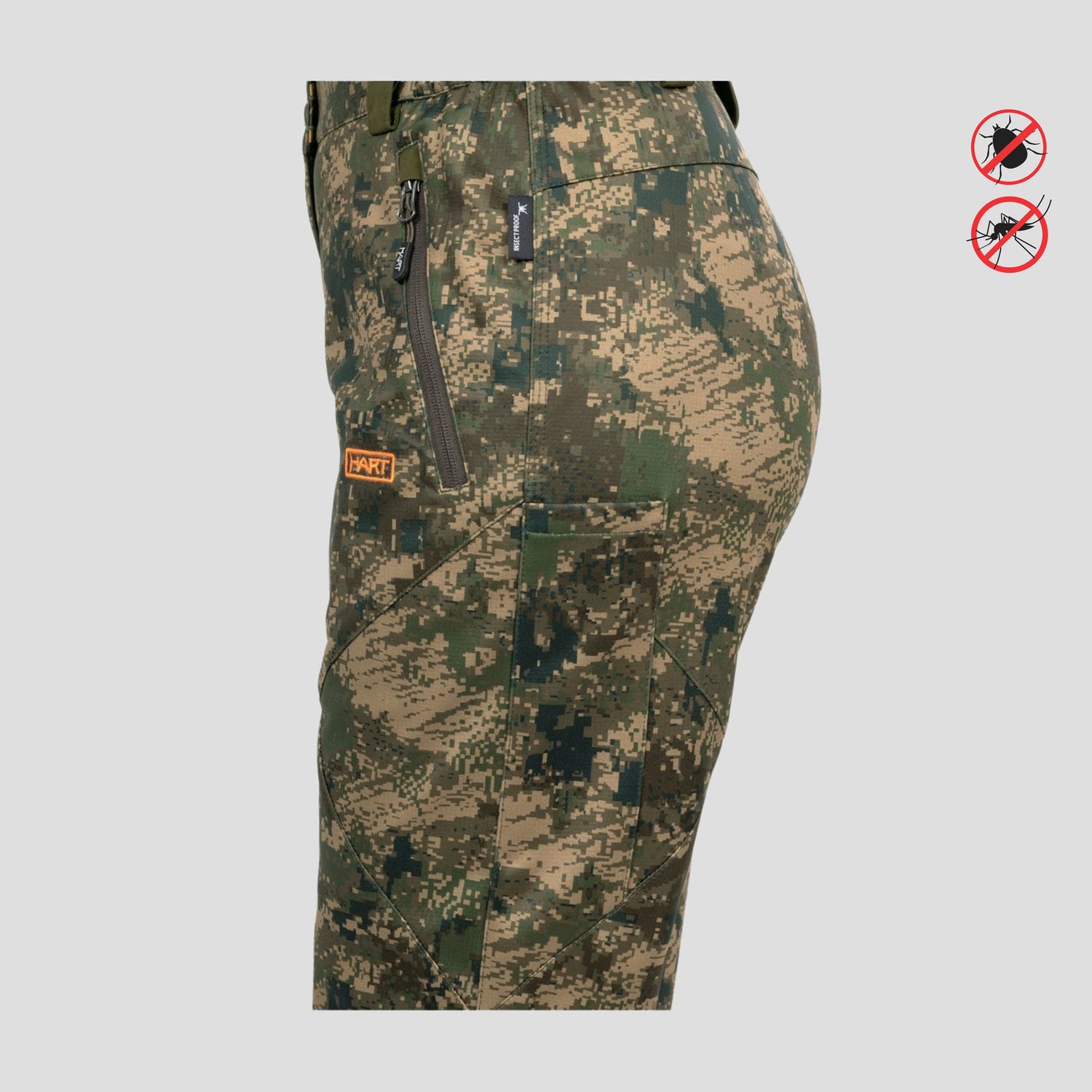 Insect Repellent women's HART STILK-TXT Trousers Pixel Forest