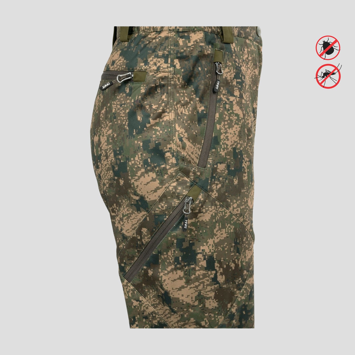 Insect Repellent women's HART STILK-TXT Trousers Pixel Forest